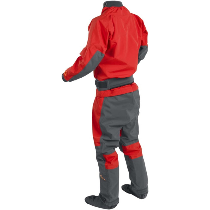 2024 Palm Cascade Mens Front Zip Kayak Drysuit & With Zip Flame Red 11741